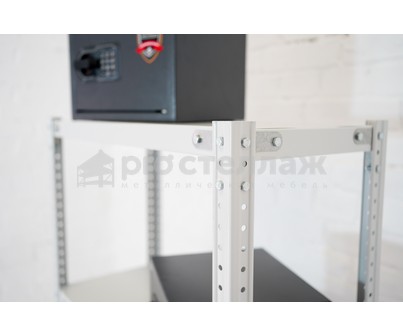 Стеллаж металлический MS 185/100х50/4 с нагрузкой до 100 кг на полку_3