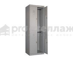 Шкаф для одежды ШРК(1850) 24-600 (корпус RAL 7035, двери RAL 7035, замок повышенной секретности)_1