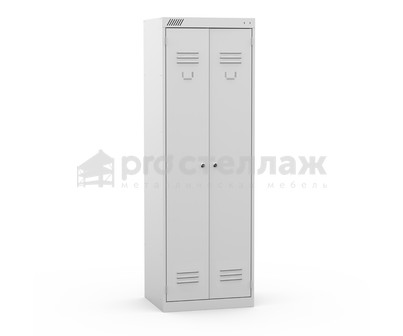 ТМ 12-60 Шкаф металлический для хранения одежды (корпус RAL7035, двери RAL7035, замок повышенной секретности)_0