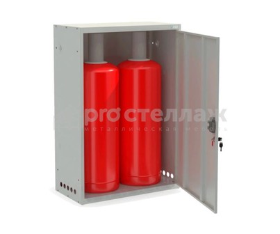 ШГР 50-2- 4 Шкаф для газовых баллонов (окрашен RAL7035,  в одной упаковке)_1